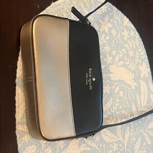 Kate Spade Black and Silver Shoulder Bag